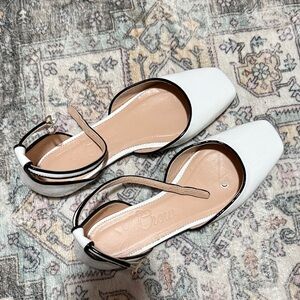 J. Crew Women's patent leather White and Black Flats